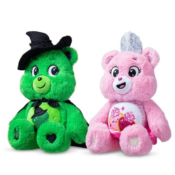 WICKED x CARE BEARS Glinda & Elphaba / Love-a-Lot and Good Luck Bears, NIB - Picture 3 of 4